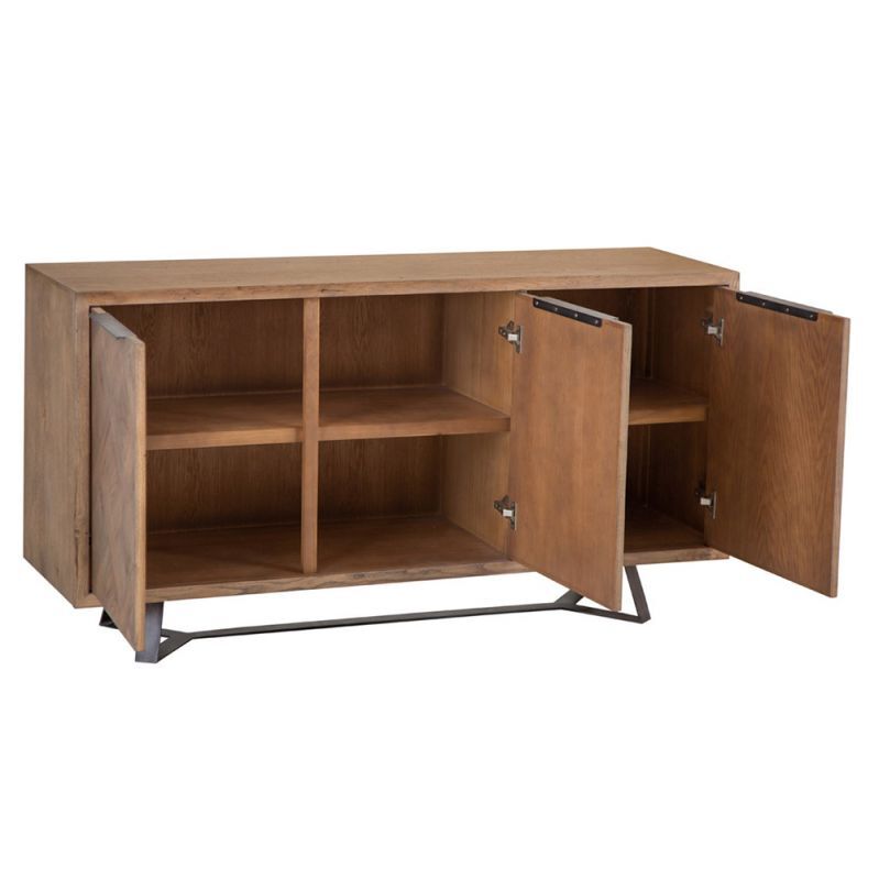 Industrial Oak 3 Door Large Sideboard – image 5