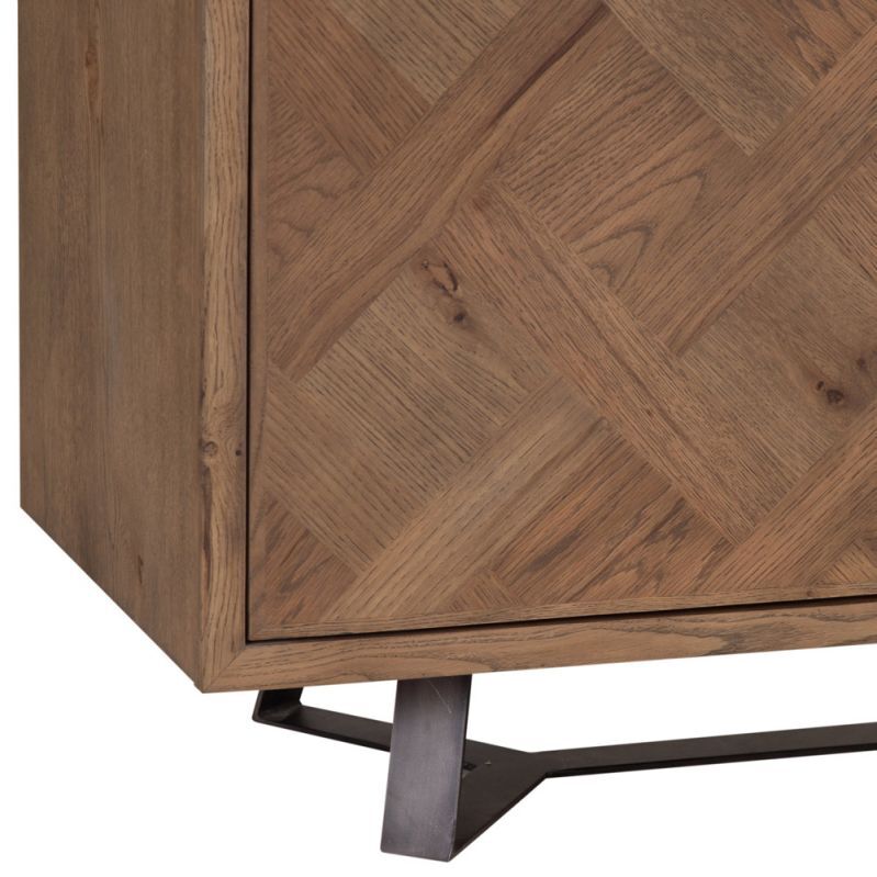 Industrial Oak 3 Door Large Sideboard – image 6