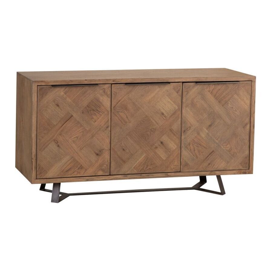 Industrial Oak 3 Door Large Sideboard – image 2