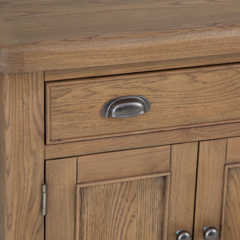 Wessex Smoked Oak Mini 1 Drawer 2 Door Sideboard – image 4