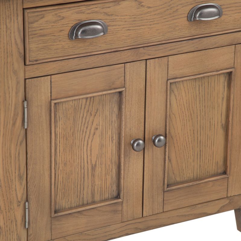 Wessex Smoked Oak Mini 1 Drawer 2 Door Sideboard – image 9