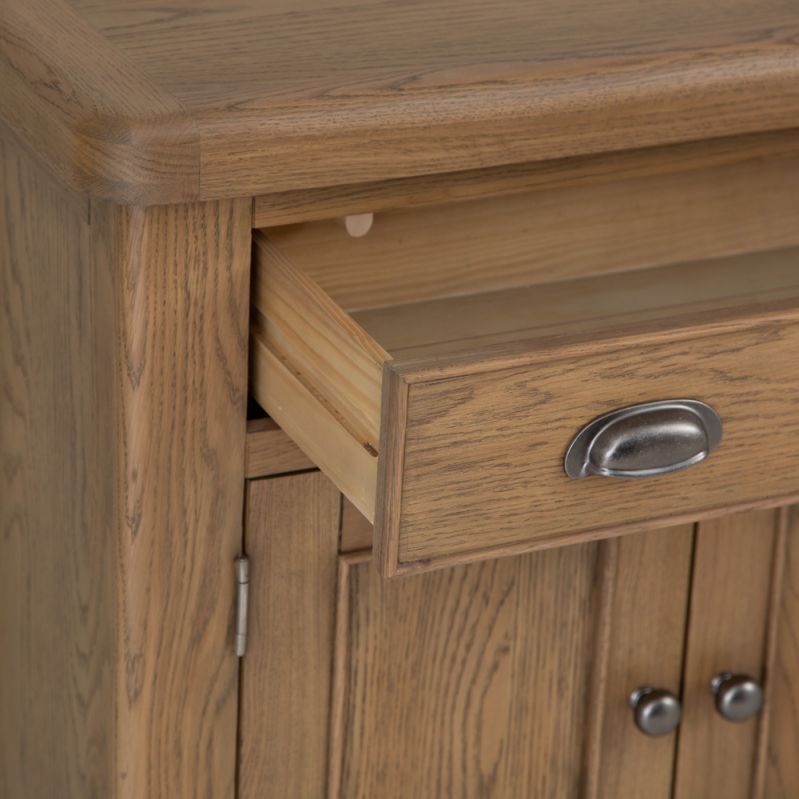 Wessex Smoked Oak Mini 1 Drawer 2 Door Sideboard – image 11