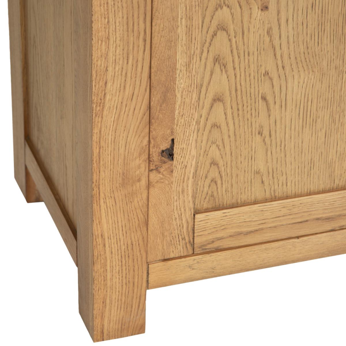 Oslo Chunky Oak Small 2 Door Sideboard – image 12