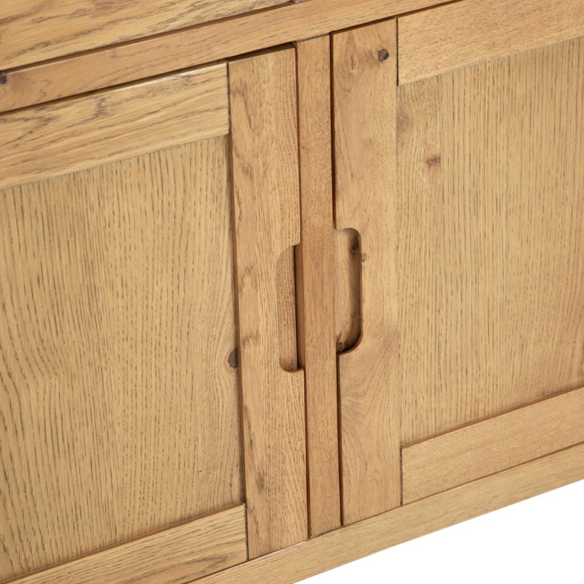 Oslo Chunky Oak Small 2 Door Sideboard – image 13