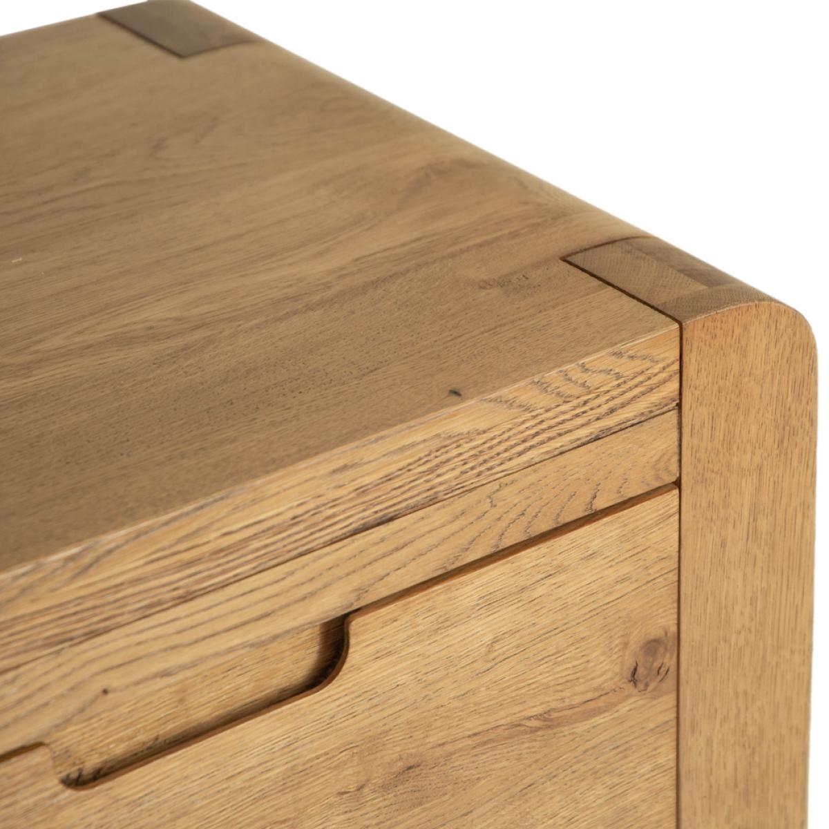 Oslo Chunky Oak Small 2 Door Sideboard – image 5
