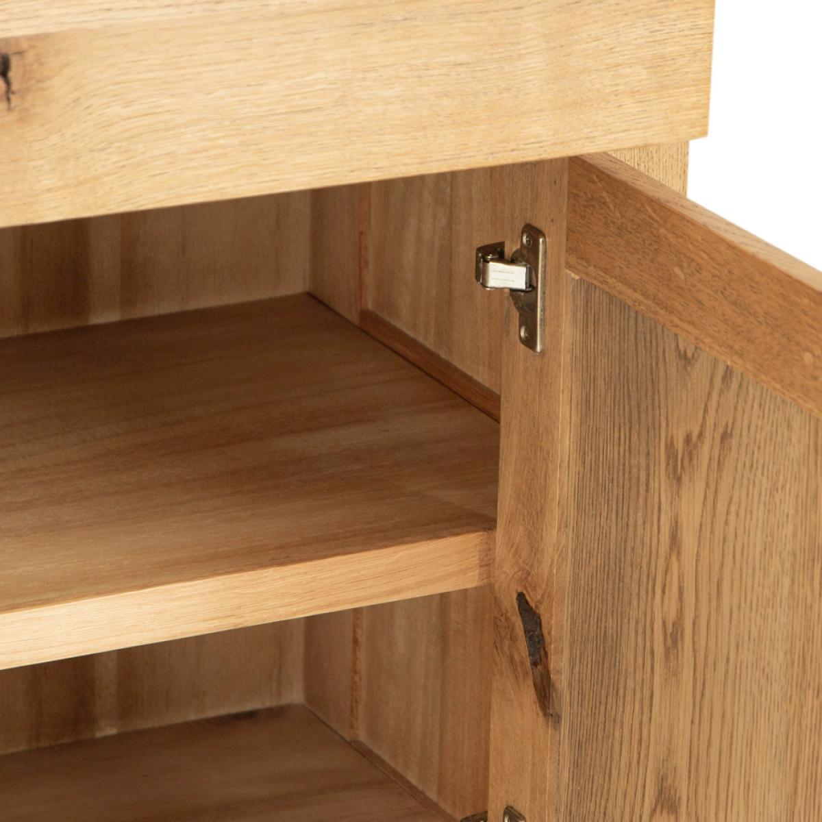 Oslo Chunky Oak Small 2 Door Sideboard – image 8