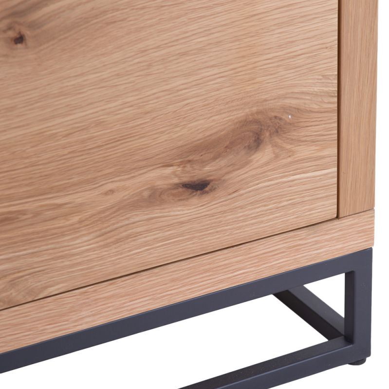 Urban Industrial Oak Small 2 Door Sideboard – image 4