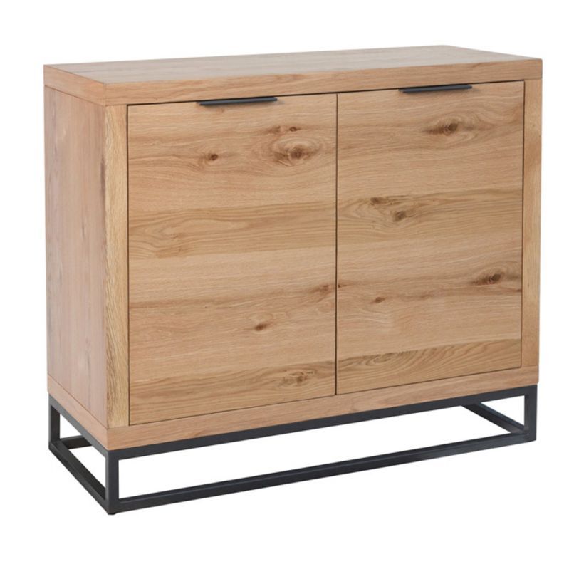 Urban Industrial Oak Small 2 Door Sideboard – image 6
