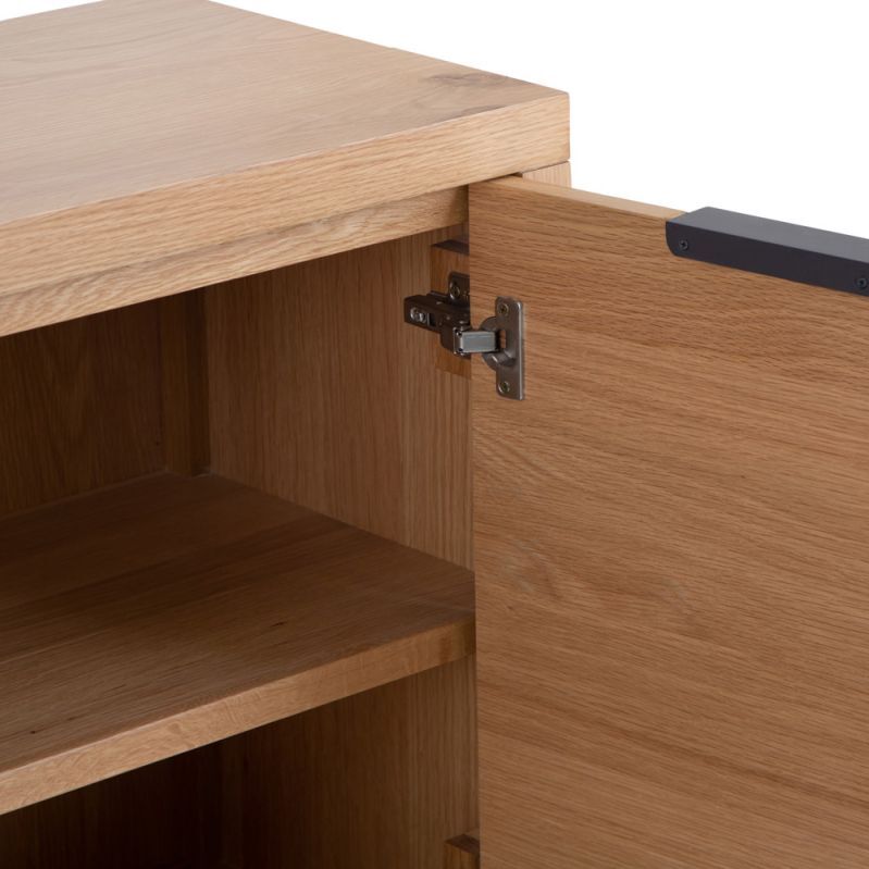 Urban Industrial Oak Small 2 Door Sideboard – image 7