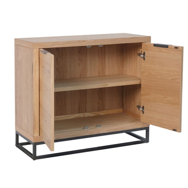 Urban Industrial Oak Small 2 Door Sideboard – image 8