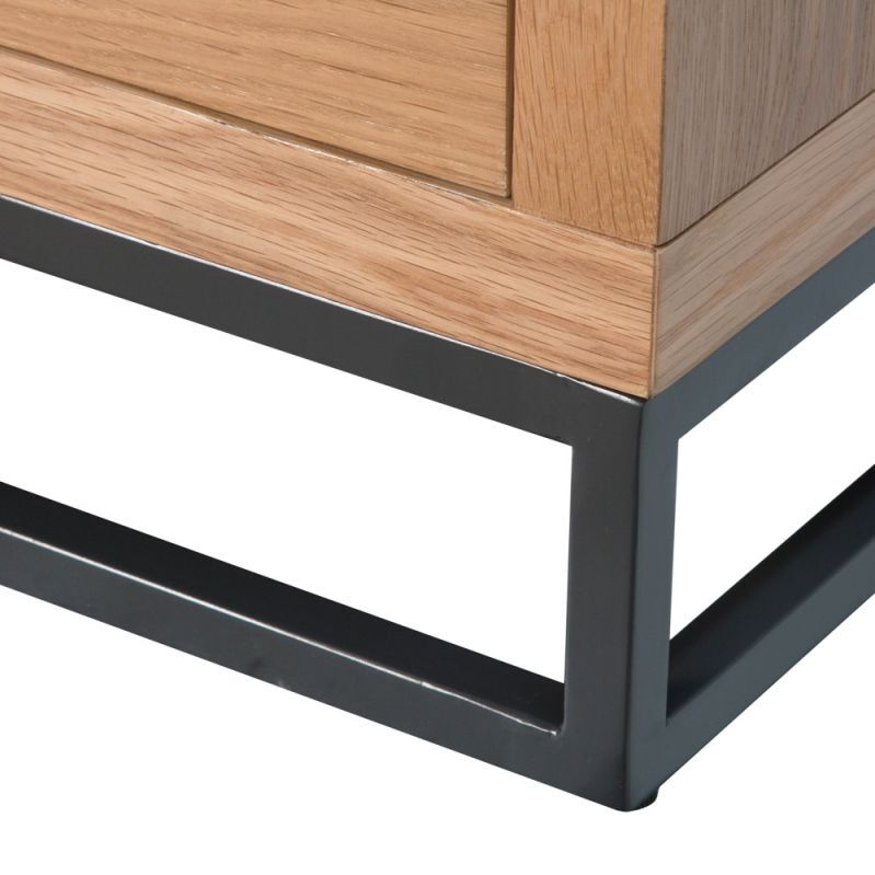 Urban Industrial Oak Small 2 Door Sideboard – image 11