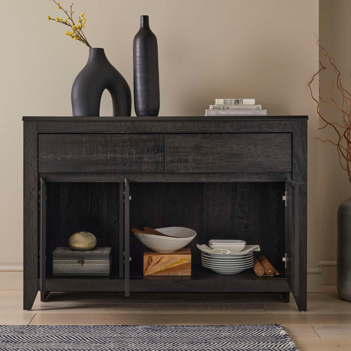 Harlow Large Sideboard, Black Black – image 2