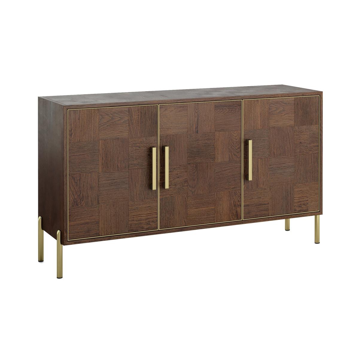 Gambit 3 Door Sideboard Dark Oak – image 2
