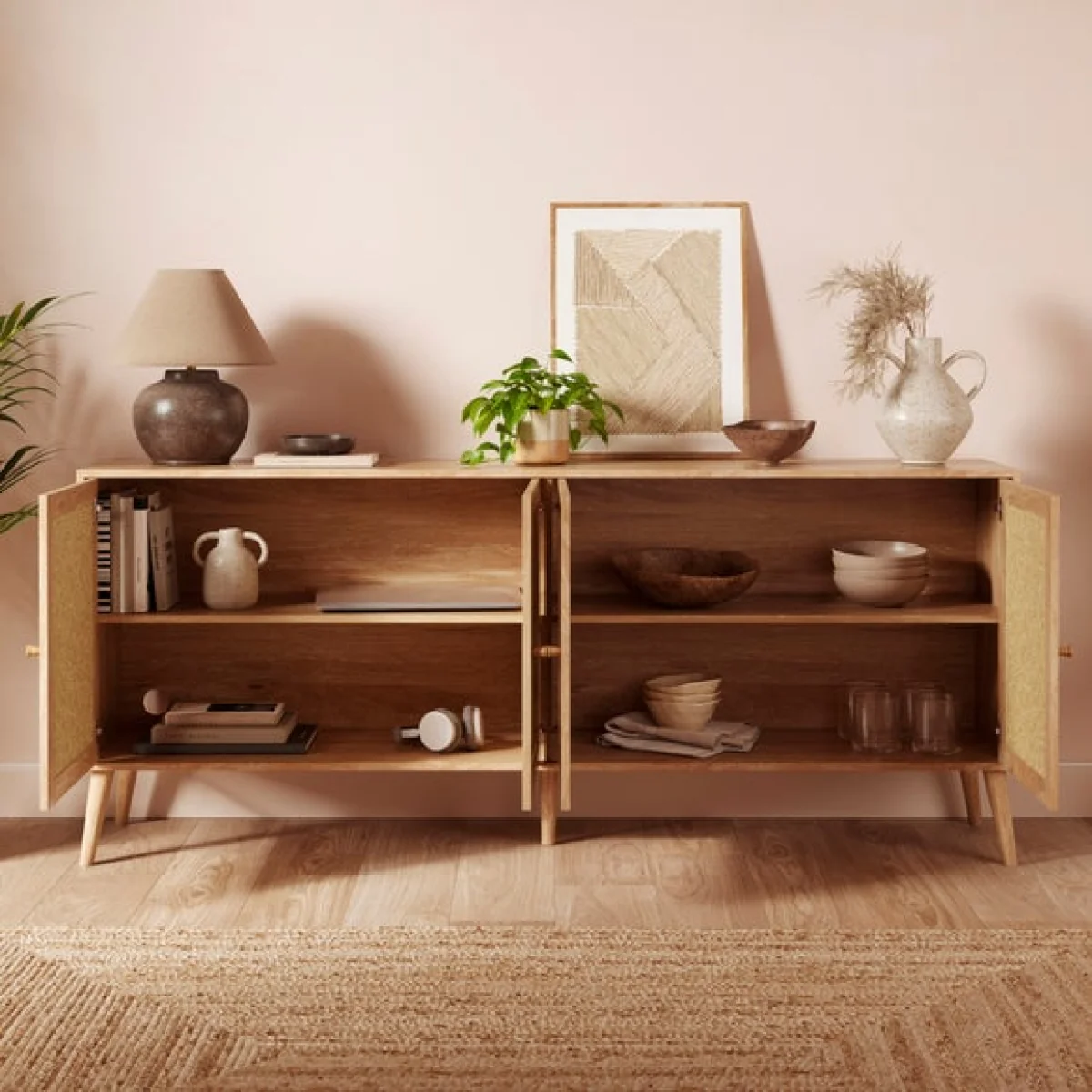 Jordyn Extra Wide Sideboard, Mango Wood Effect – image 2