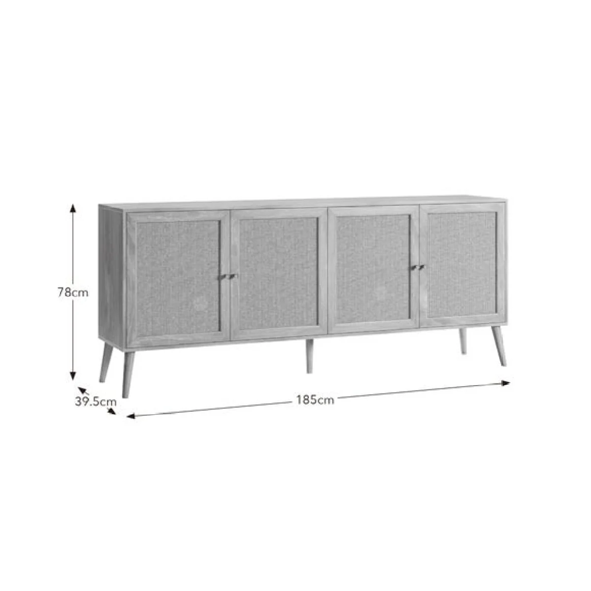 Jordyn Extra Wide Sideboard, Mango Wood Effect – image 9