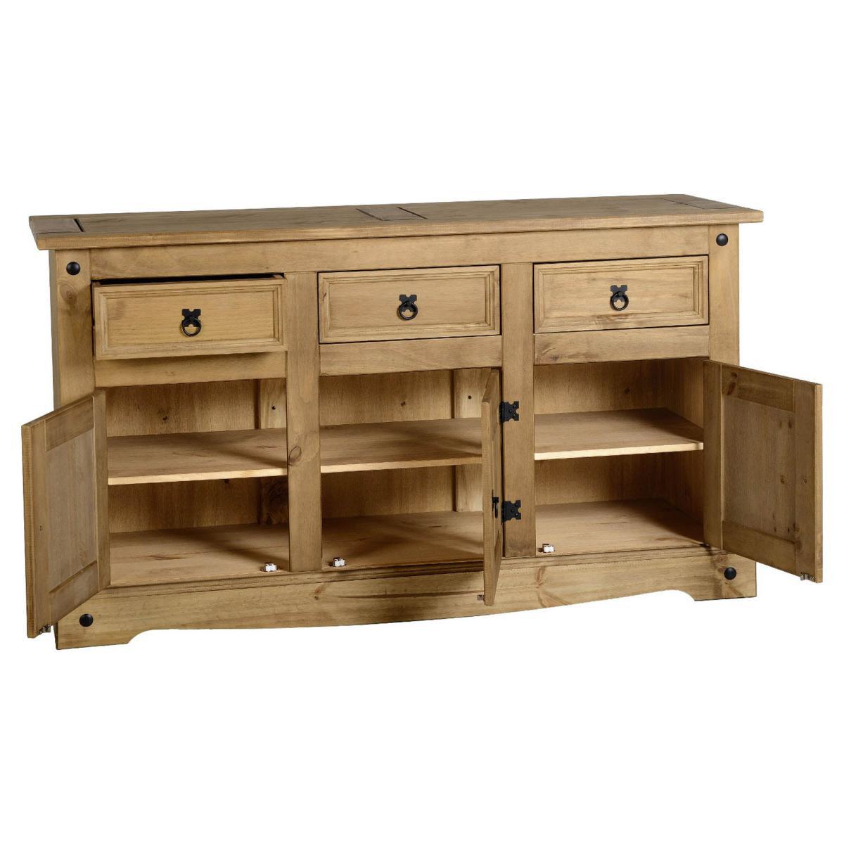 Corona Pine Large Sideboard Brown – image 2