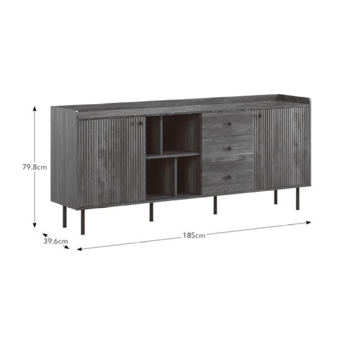 Georgi Marble Effect Extra Wide Sideboard – image 8