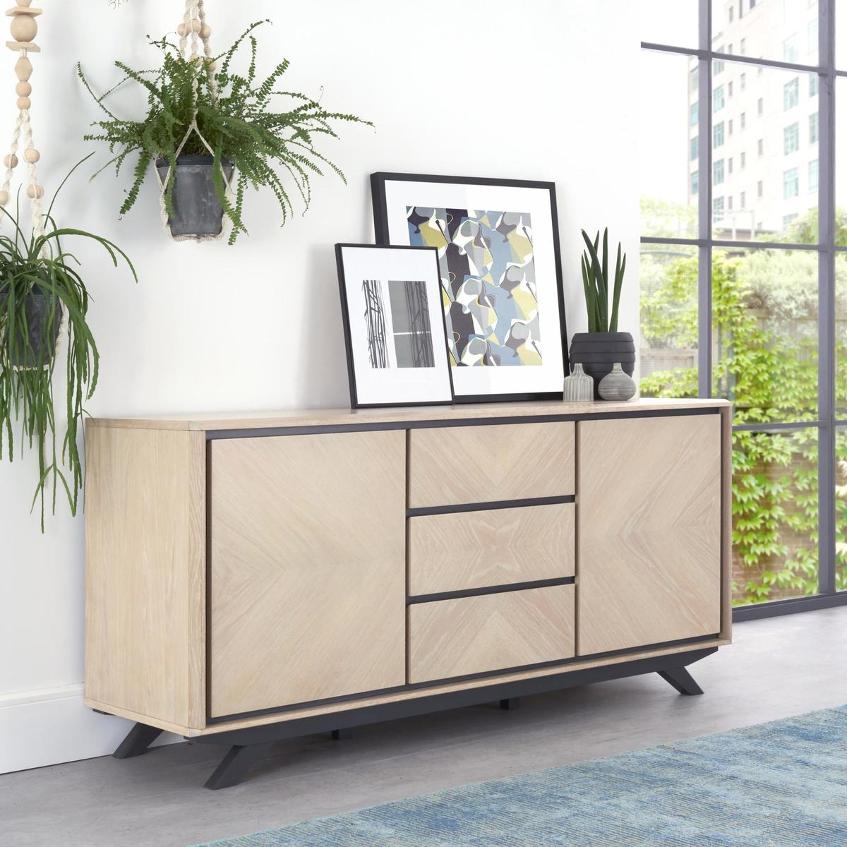 Brunel Wide Sideboard Brown – image 3