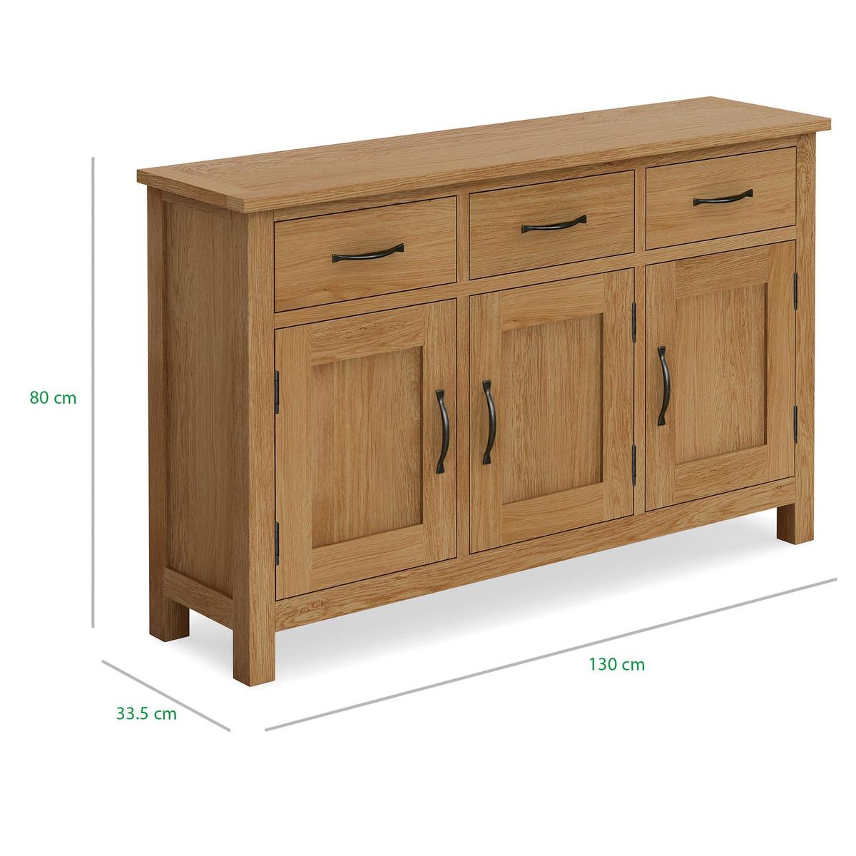 Sidmouth Oak Large Sideboard Light Oak (Brown) – image 2