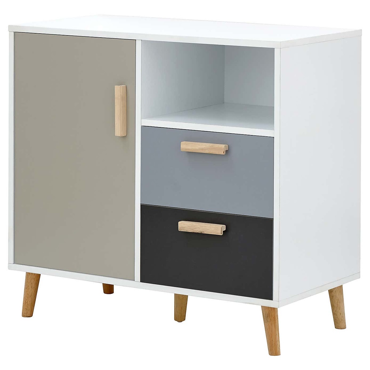 Delta Compact Sideboard Grey, Blue and Brown – image 2