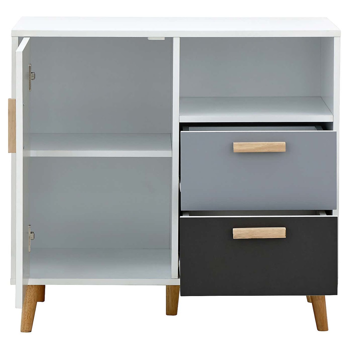 Delta Compact Sideboard Grey, Blue and Brown – image 3