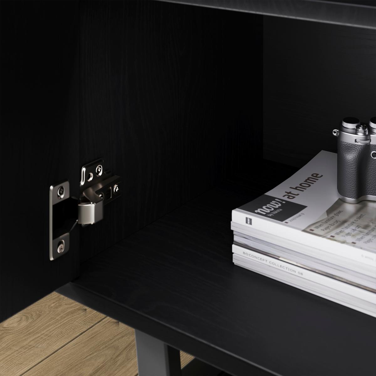 Freddie Small Sideboard Black Wood – image 3