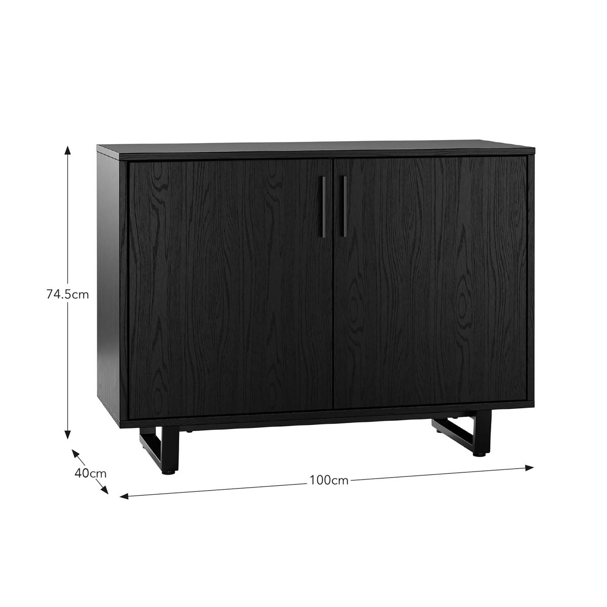 Freddie Small Sideboard Black Wood – image 6