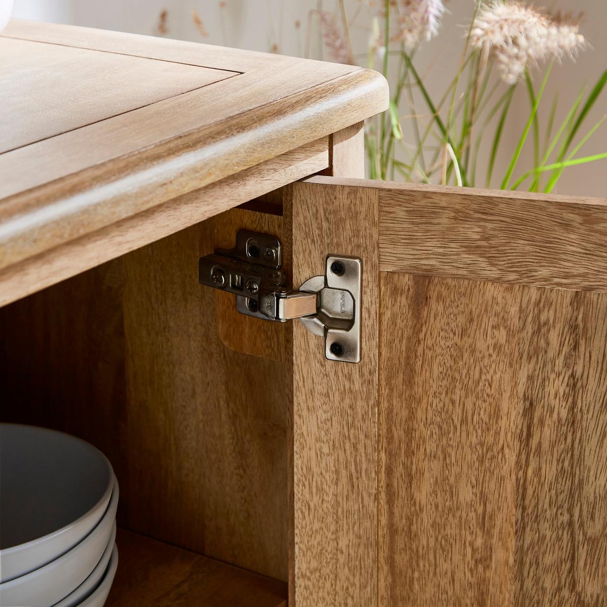 Giselle 2 Door Small Sideboard Natural – image 3