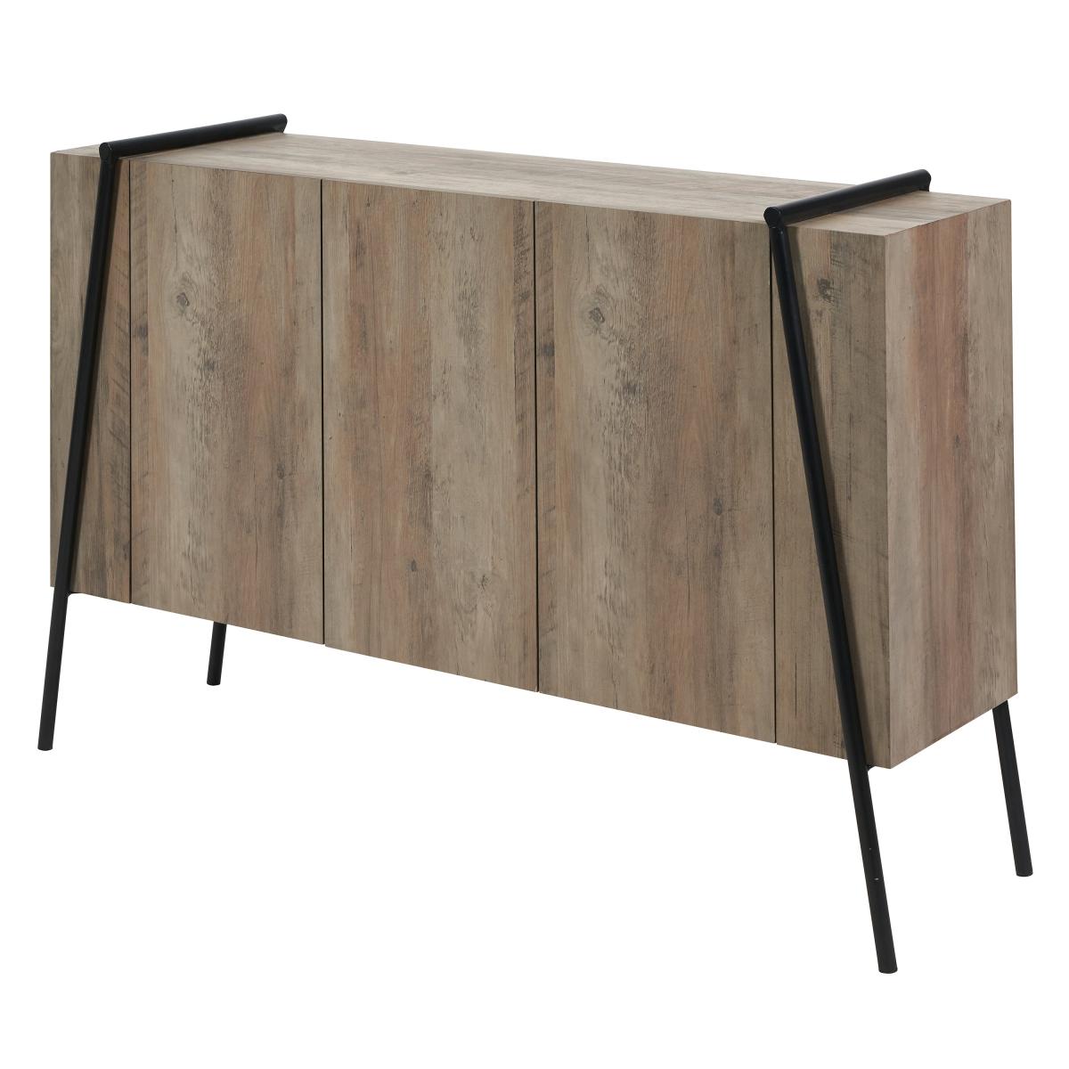 Osato 3 Door Sideboard Brown – image 3