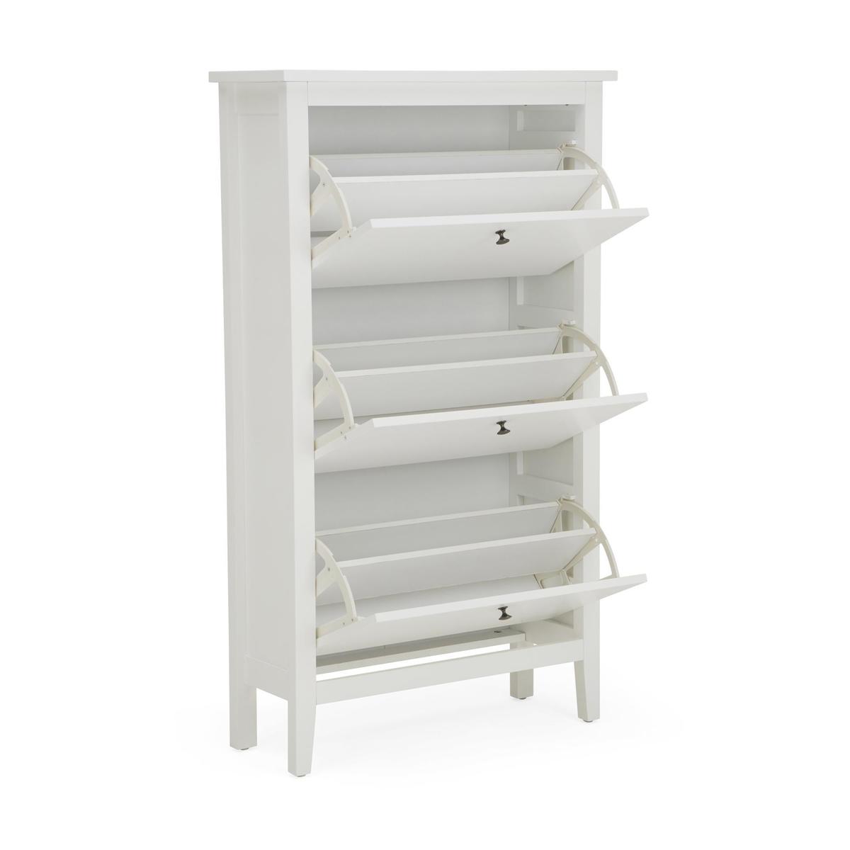 Lynton Compact White Hallway Shoe Drop – image 5
