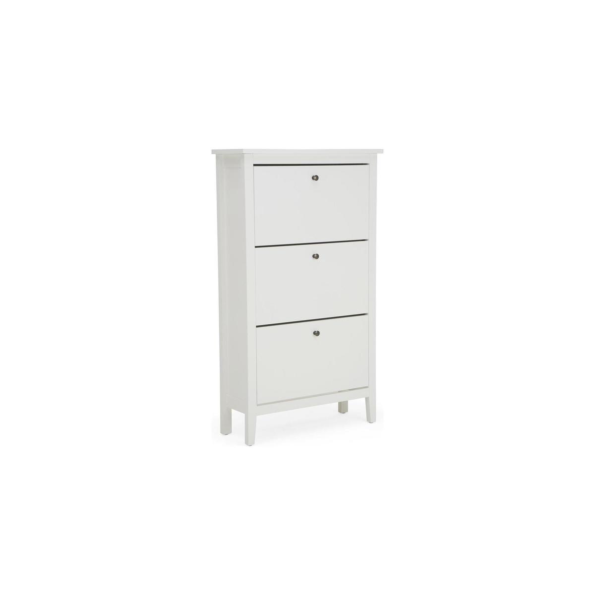 Lynton Compact White Hallway Shoe Drop – image 2