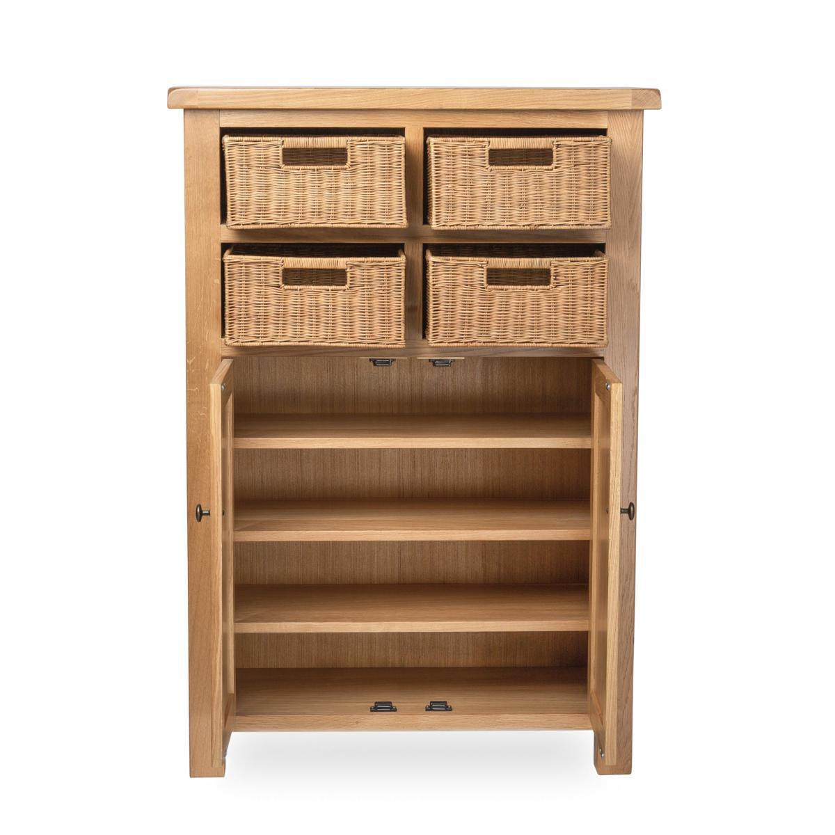 Sherbourne Oak Shoe Storage Natural – image 2