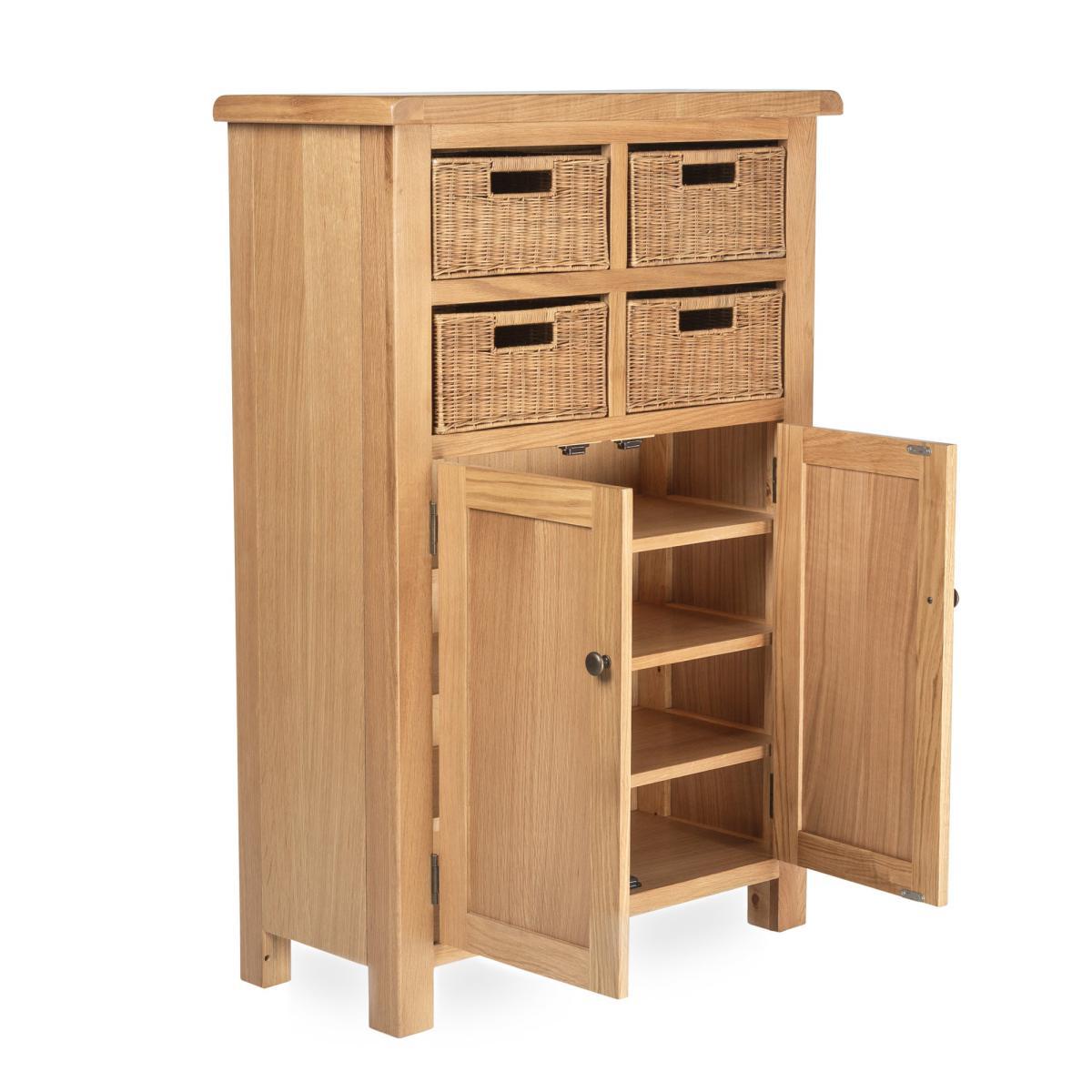 Sherbourne Oak Shoe Storage Natural – image 4