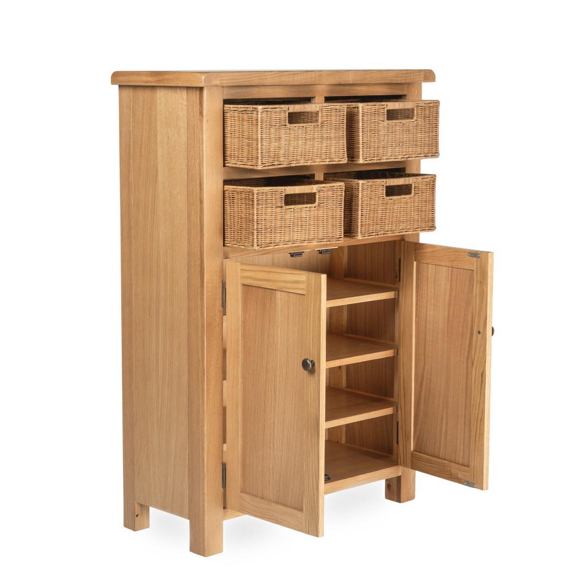 Sherbourne Oak Shoe Storage Natural – image 5