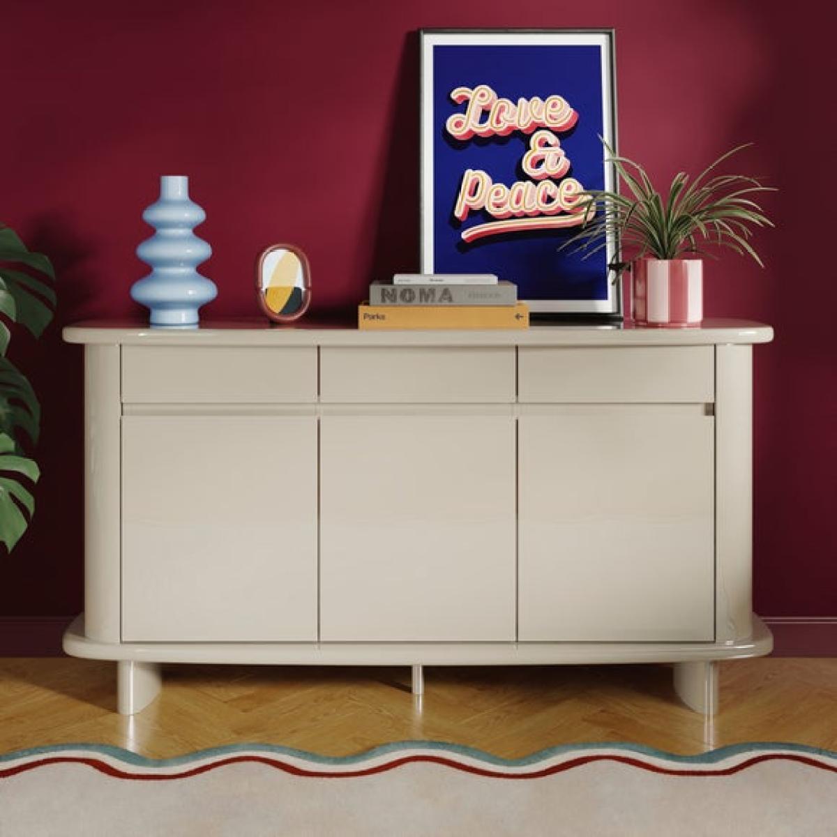 Elements Ellis Gloss Wide Sideboard – image 1