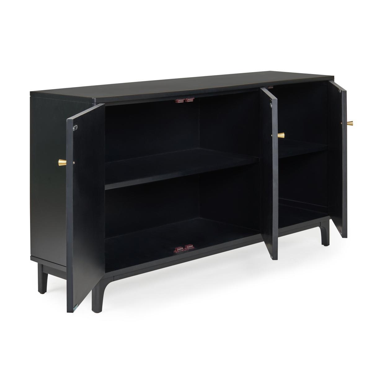 Franco Large Sideboard Black – image 4