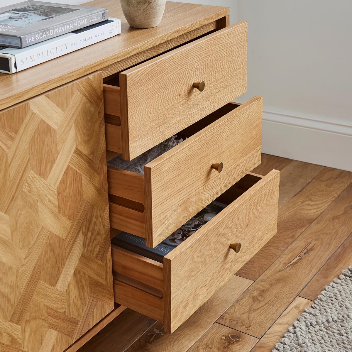 Farris Large Sideboard Light Oak – image 7