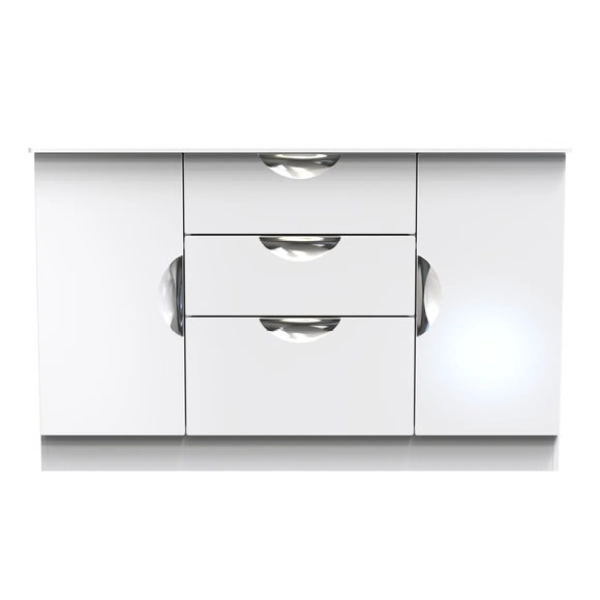 Rowe 2 Door 3 Drawer Wide Sideboard – image 2
