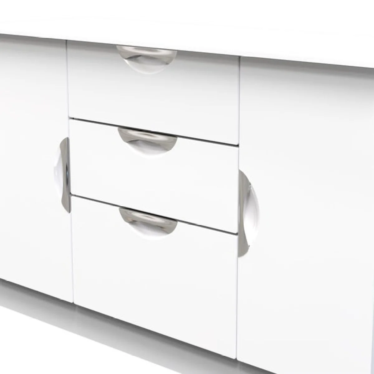 Rowe 2 Door 3 Drawer Wide Sideboard – image 5