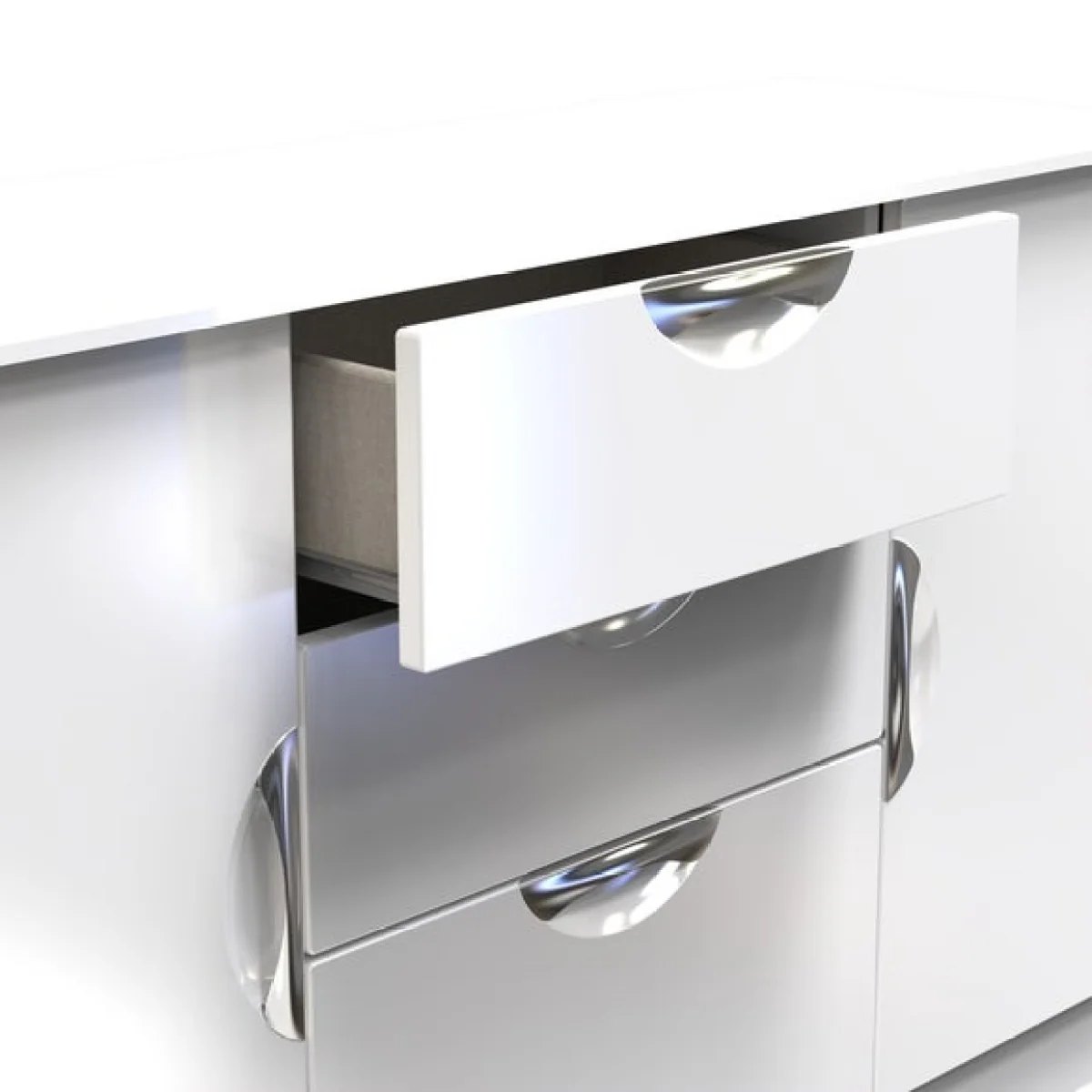 Rowe 2 Door 3 Drawer Wide Sideboard – image 8