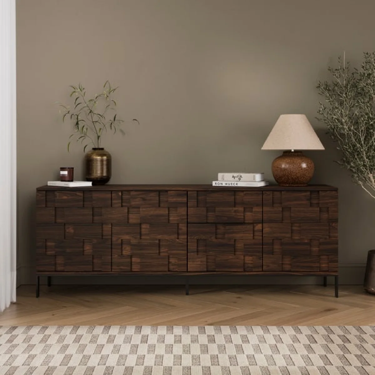 Watson Extra Wide Sideboard, Wood Effect – image 1