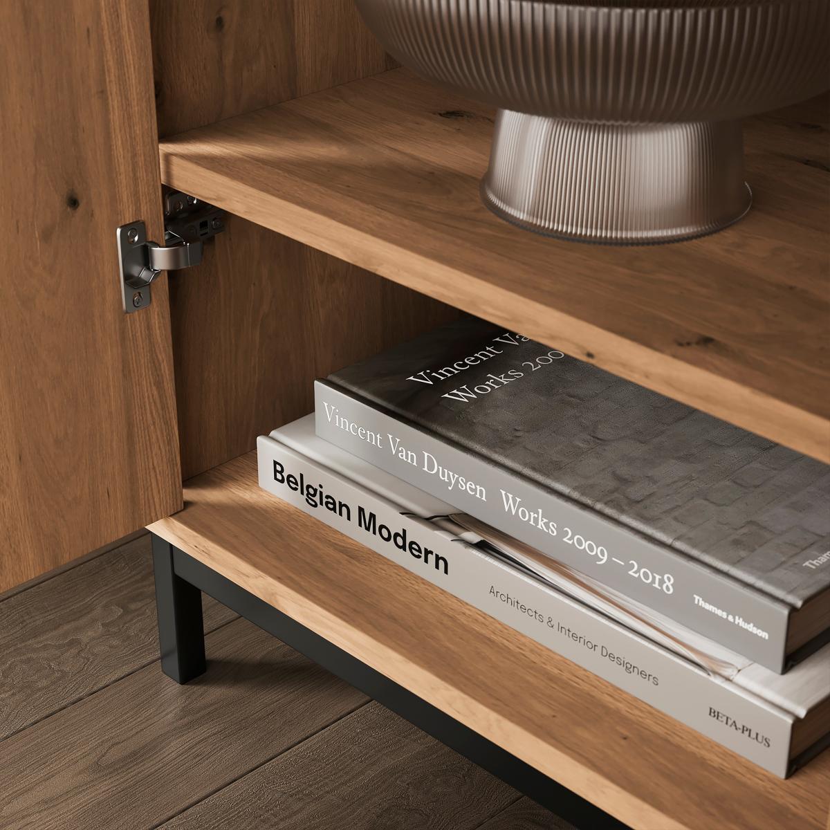Reynolds Large Sideboard Rustic Oak Effect – image 5