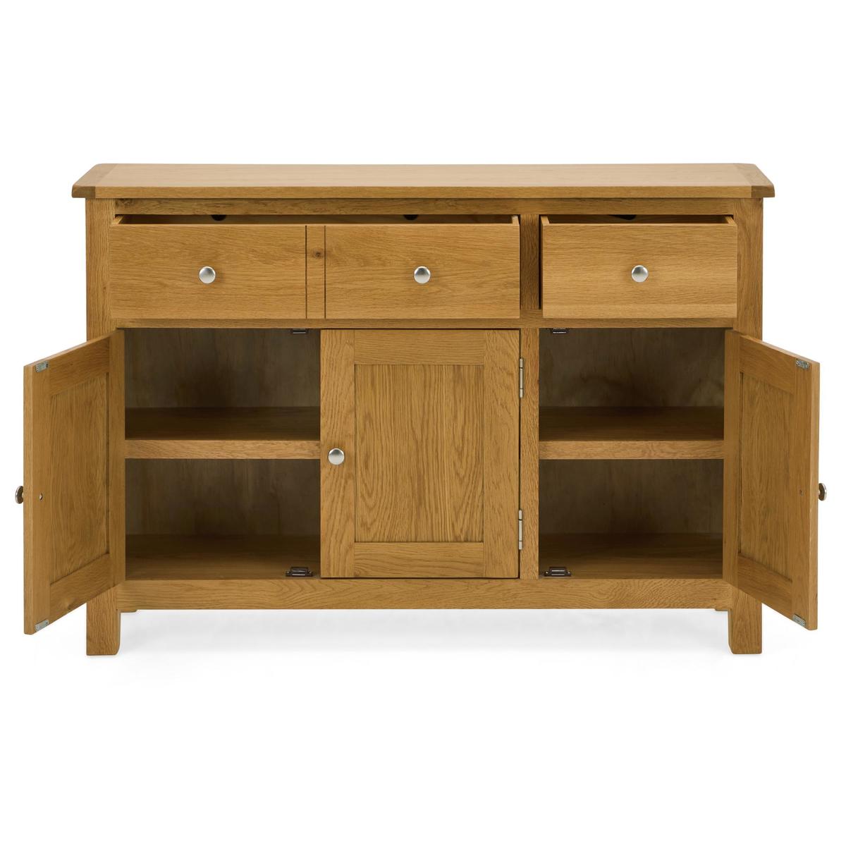 Bromley Oak Large Sideboard Light Oak – image 4