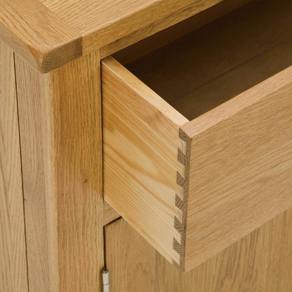 Bromley Oak Large Sideboard Light Oak – image 6