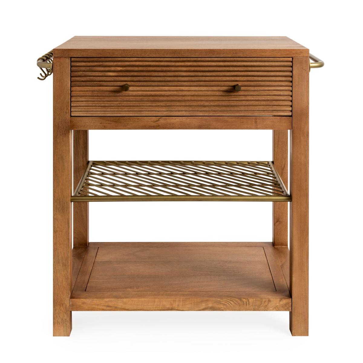 Priya Kitchen Trolley Wood (Brown) – image 2