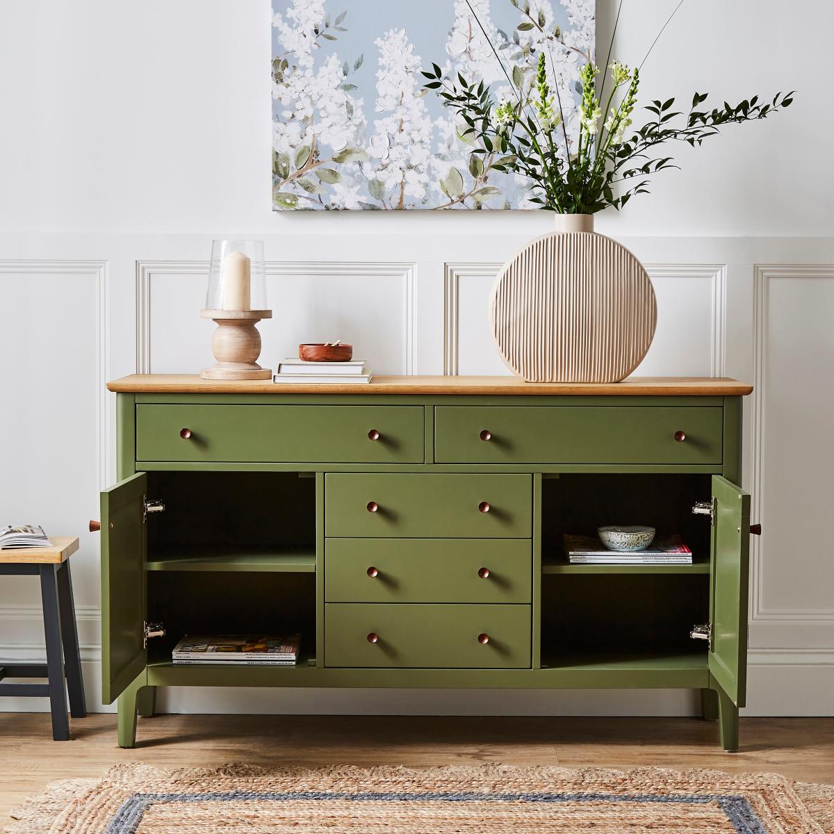 Walton Large Sideboard Olive – image 2