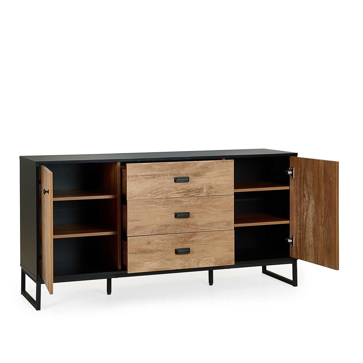 Greenwich Large Sideboard Black and Brown – image 5