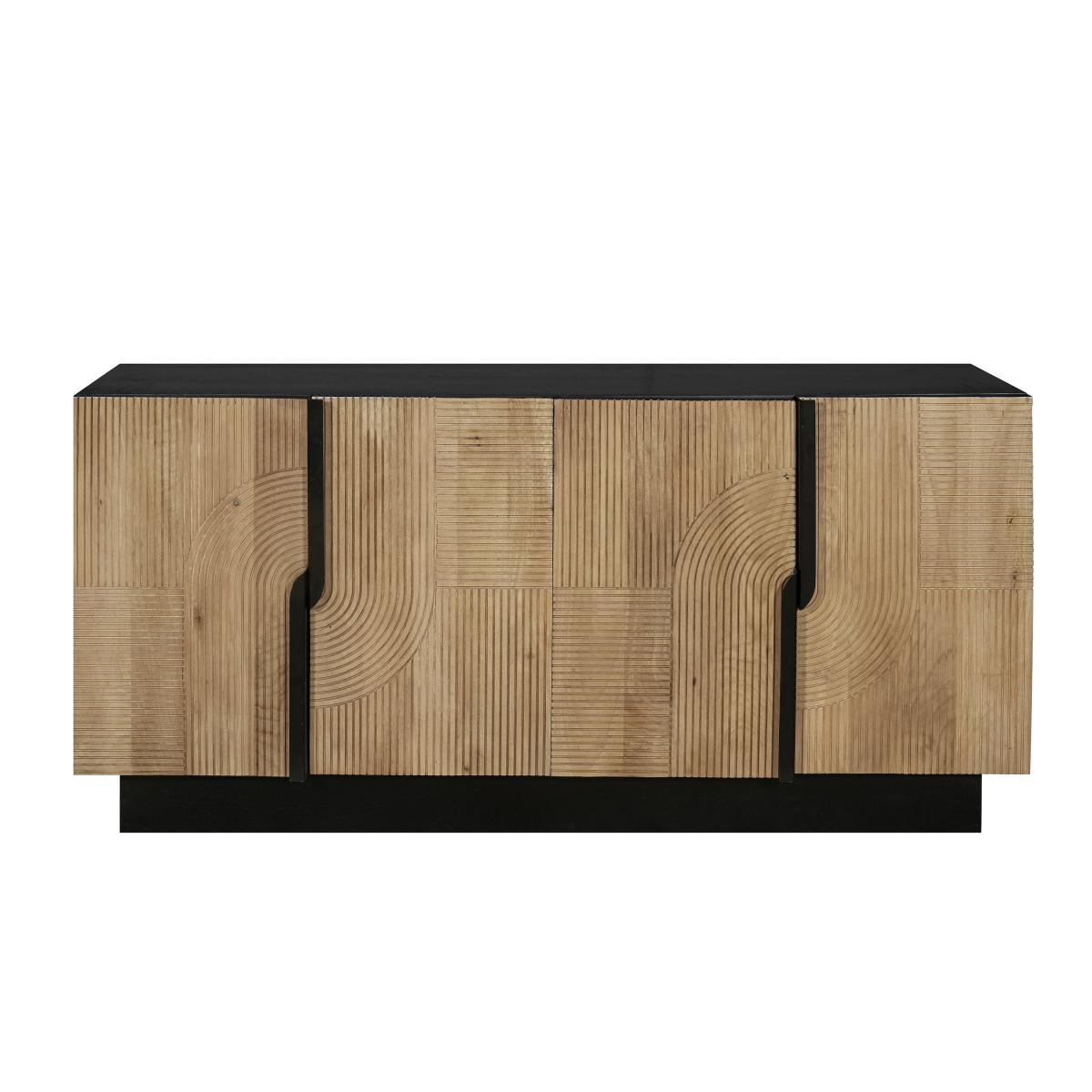 Indus Valley Iconic 4 Door Sideboard Grey – image 4