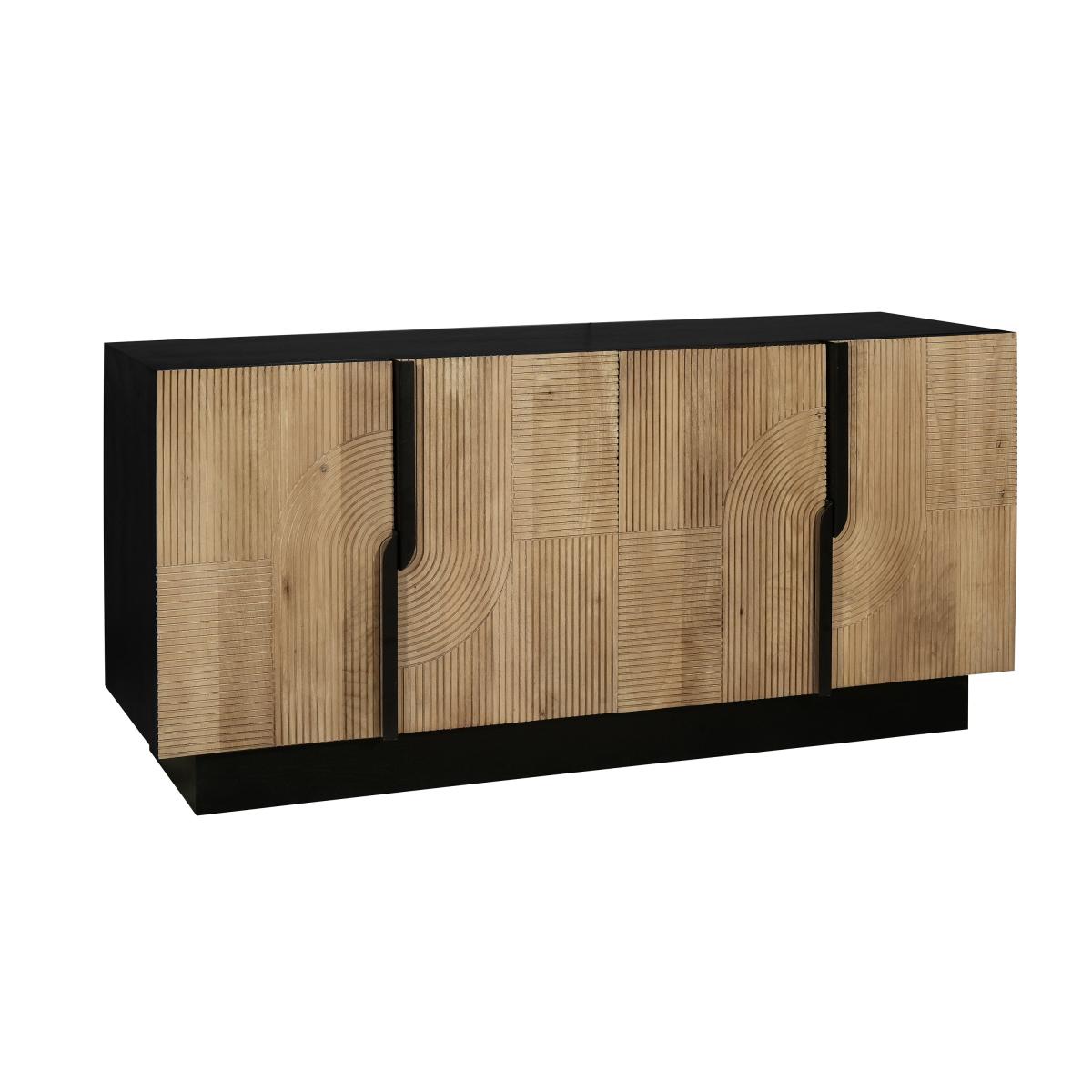 Indus Valley Iconic 4 Door Sideboard Grey – image 5