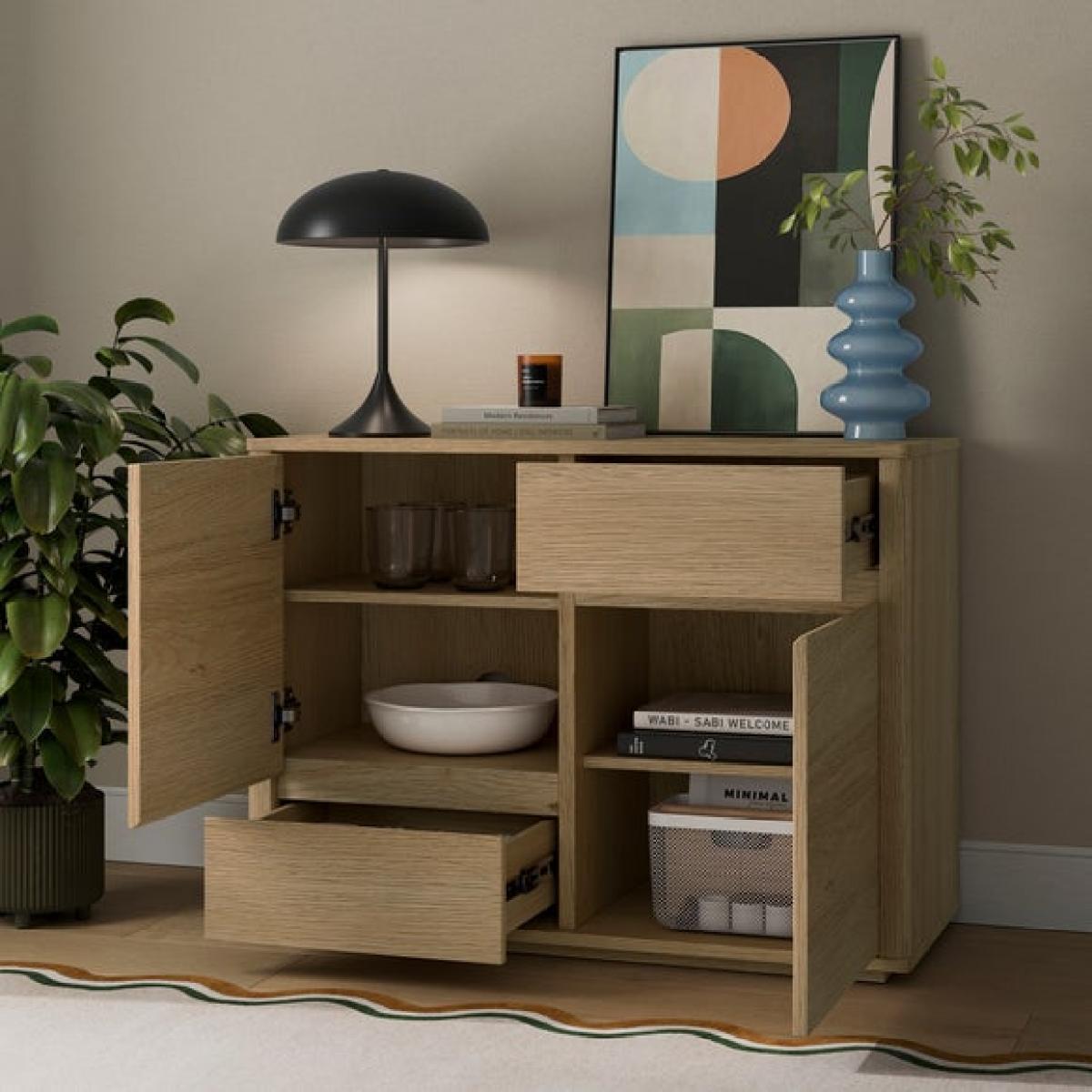 Malik Small Sideboard, Light Oak Effect – image 2